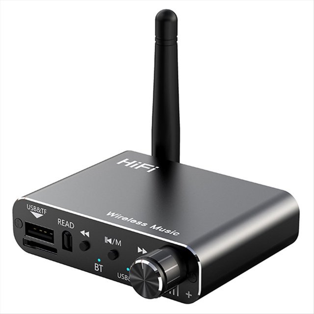 Transmisor y Receptor de Audio Bluetooth 5.4 con Entrada Auxiliar de 3,5 mm para , USB, Disco U, Adaptador de Música Estéreo HIFI, Decodificación .