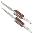 thumbnail image 4 of Pince à Épiler 2Pcs Lock Fixe Bijoux Soudure Pointe Droite Courbe DIY Outil d'Artisanat, 4 of 9