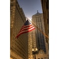thumbnail image 2 of SMO 13x18 Gold Ornate Wood Framed with Double Matting Museum Art Print Titled - LaSalle street in downtown Chicago Illinois, 2 of 4