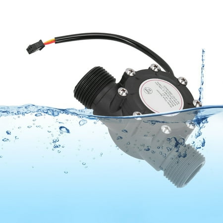 

ESTINK Water Sensor Sensor Water Flowmeter Counter Hall Meter G1in Male Thread Swimming Pool DC5‑24V YF‑G1