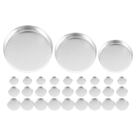 30 Uds. Sartenes para sombra de ojos, sartenes redondos para sombra de ojos, contenedores de cosméticos rellenables, sartenes de Metal