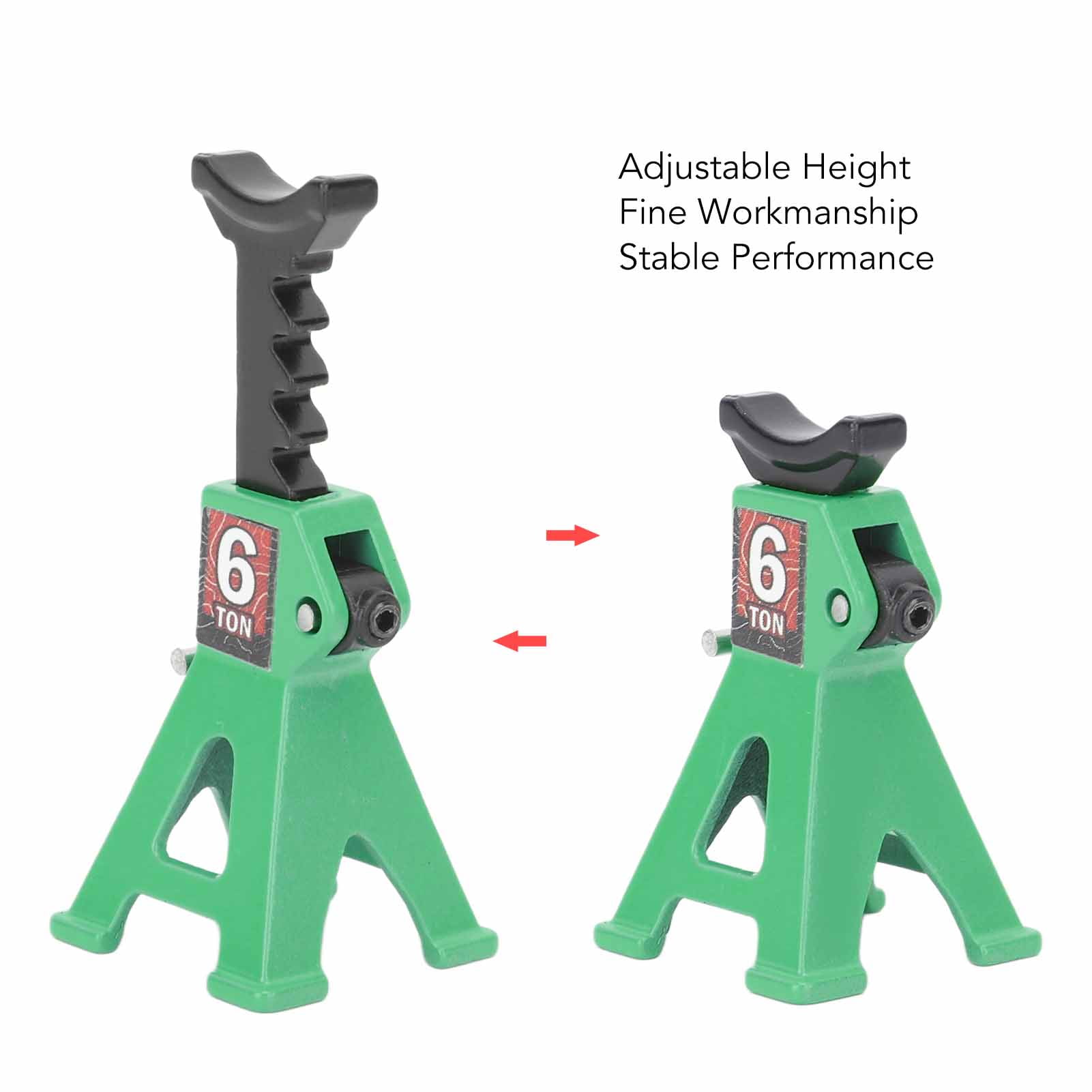 Durable Metal Jack Stands For RC Cars, Adjustable Height, Compact Design, Easy To Carry