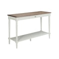 thumbnail image 6 of Convenience Concepts French Country 1 Drawer Console Table with Shelf, Driftwood/White Wood Finish, 6 of 7