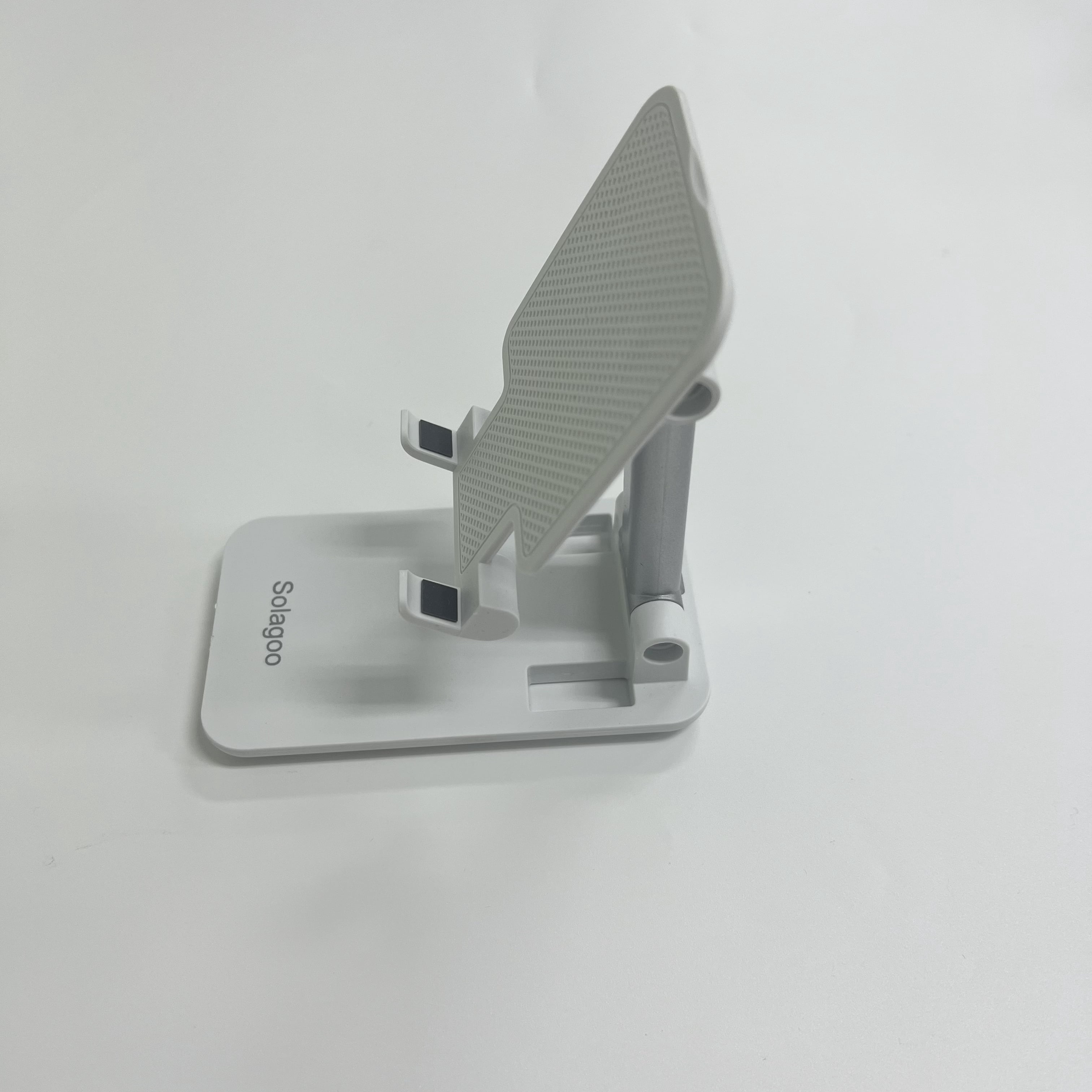 Solagoo Dual Folding Cell Phone Stand, Fully Adjustable Foldable Desktop Phone Holder Cradle Dock