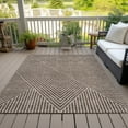thumbnail image 6 of Addison Rugs Chantille Indoor/Outdoor Transitional Geometric, Abstract Brown Washable Rectangle Rug, 3' x 5', 6 of 6