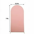 BalsaCircle 7ft Matte Spandex Round Top Wedding Arch Backdrop Stand ...