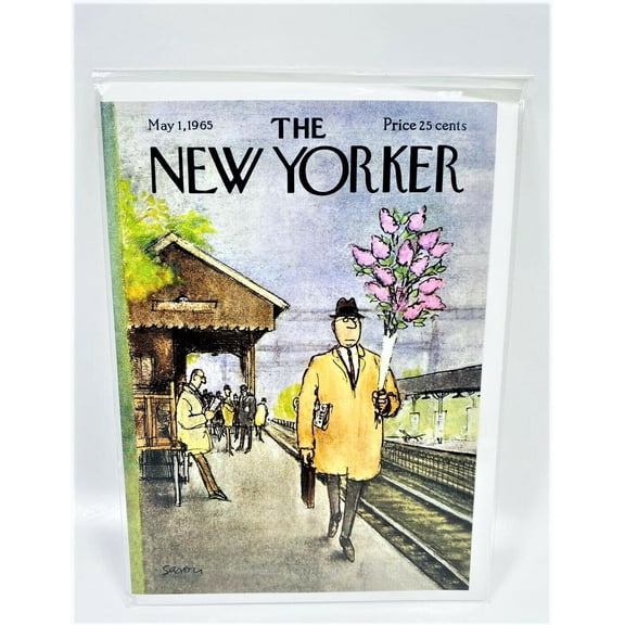 LOT OF 10 The New Yorker -  May 1, 1965 - By Charles Saxon - Greeting Card
