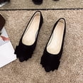 thumbnail image 4 of Miluxas Women's Casual Flats Bowknot Pointed Toe Ballet Flats Dressy Bridal Shoes Slip on Loafers for Women Comfortable Shoes Black 5.5(36), 4 of 6