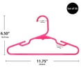 Your Zone Children's Clothing Hangers, 30 Pack, Pink, Sizes up to 8