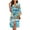 Coconut Tree Seaside, variant on Yuyamidu Cow Print 3/4 Sleeve Bathrobe for Women Kimono Robe Loose Sleepwear for Pregnancy Soft Long Spa Robe Size S Lightweight Mid-Calf Length Nightgown Pjs