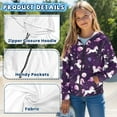 thumbnail image 6 of Chririnla Planets Stars Space Horse Teen Girls Casual Hoodie Long Sleeve Soft with Pockets Loose Comfy Pullover for Daily Wear Size 10-12, 6 of 7