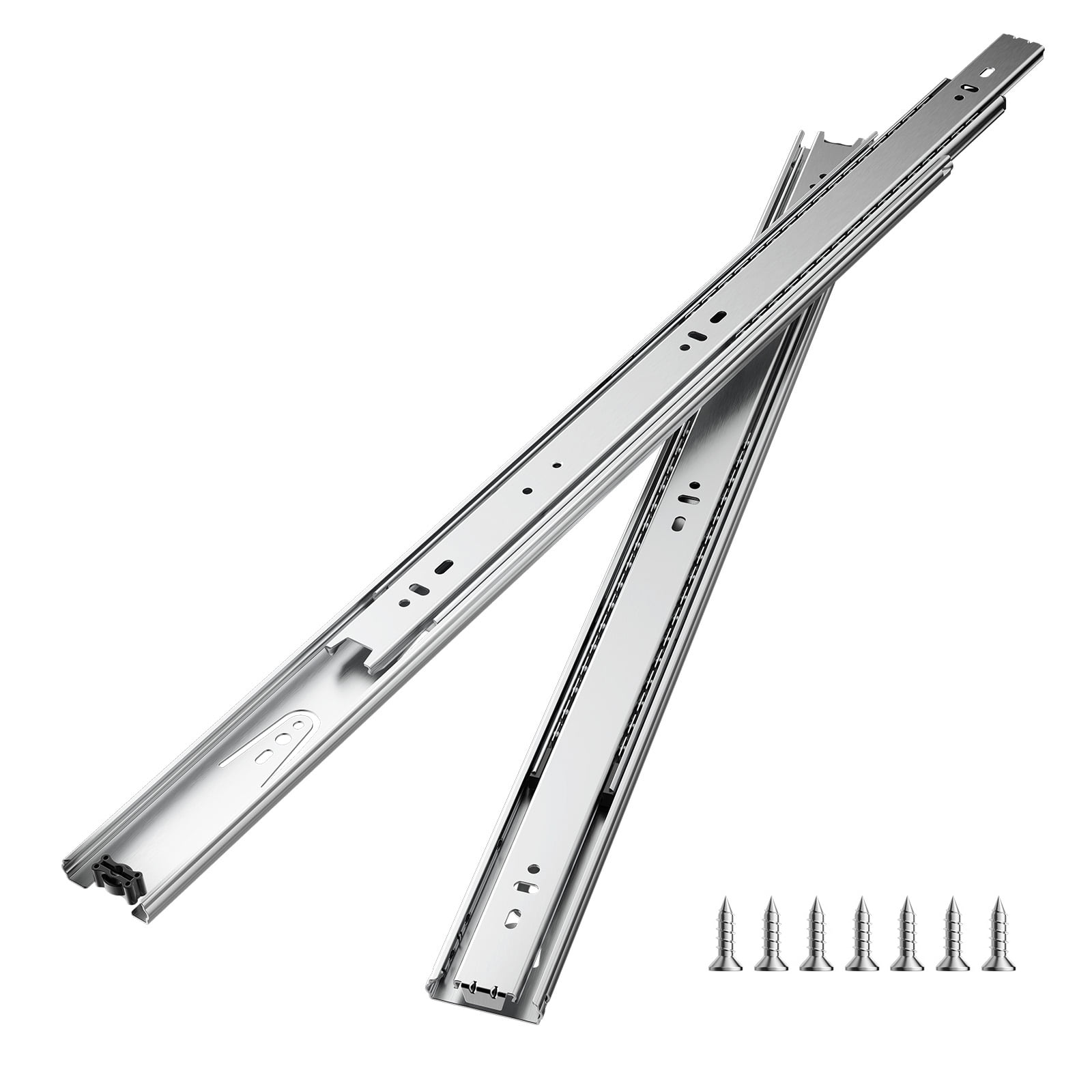 VEVOR Undermount Drawer Slides, 24 Inch, Full Extension Ball Bearing