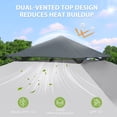 thumbnail image 5 of EAGLE PEAK 13 x 13 ft Straight Leg Pop up Canopy Tent Instant Outdoor Canopy (Light Gray), 5 of 10