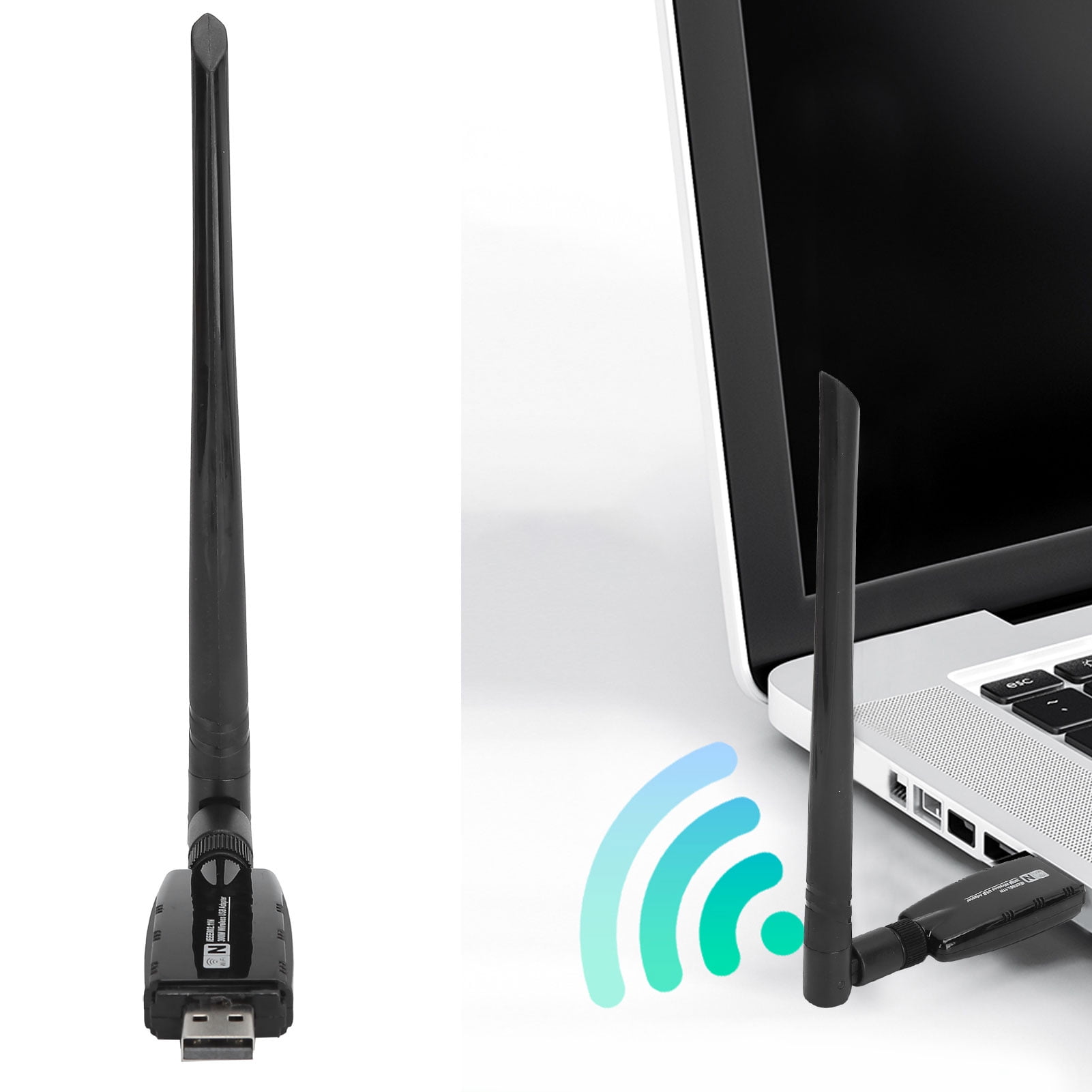 Adapter, Small Black WIFI Antenna for Desktop Laptop