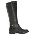thumbnail image 3 of STYLE & COMPANY Womens Black Crisscrossing Ankle Strap Elastic G Ore Cushioned Buckle Accent Madixe Block Heel Zip-Up Riding Boot 6 M, 3 of 3
