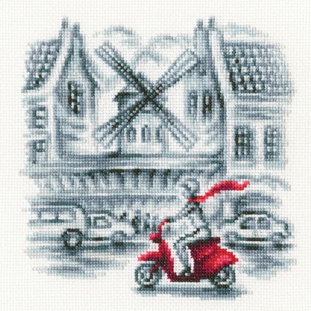 UPC: 4742022978498 | Cross-stitch Kit On the streets of Paris C332