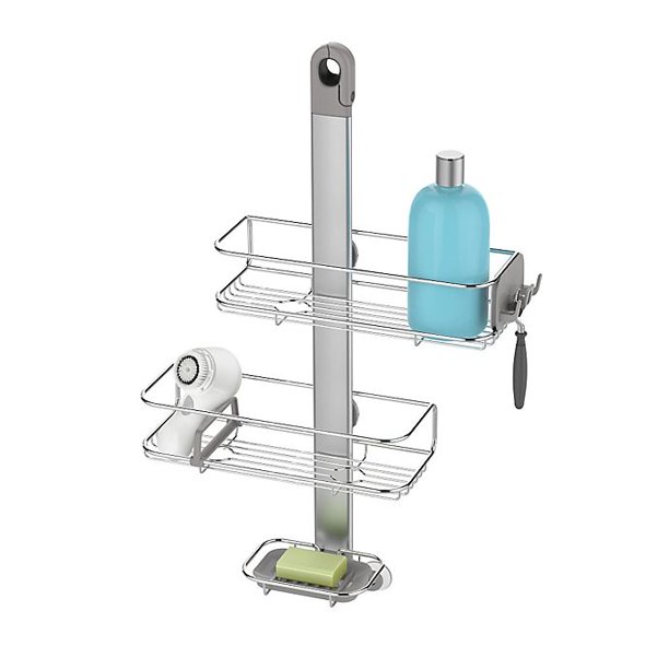 Simplehuman® Adjustable Medium Shower Caddy In Silver, Provides Useful