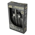 thumbnail image 1 of Thyme & Table 20-Piece Stainless Steel Black Medallion Flatware Set, Luxe Collection, 1 of 3