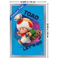 thumbnail image 3 of Nintendo The Super Mario Galaxy Movie (2026) - Toad Let's Go Wall Poster, 14.725" x 22.375" Framed, 3 of 5