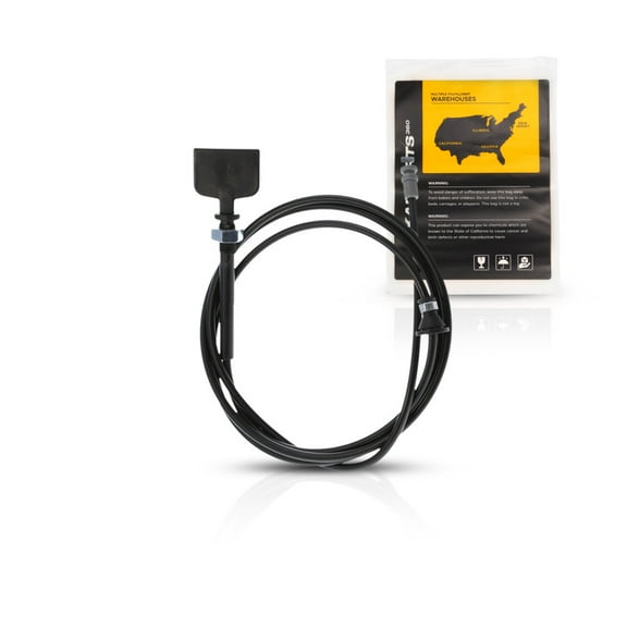 KarParts360 For Ford Focus 2000-2007 Hood Release Cable | Black | Plastic/Metal | 0.379 Volume (CBF) | With Handle | Replacement For YS4Z16916AA