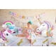 thumbnail image 5 of Suministros de decoración para fiestas de unicornio, enormes globos de unicornio 3D, pancarta de feliz cumpleaños, globo de estrella arcoíris, mantel, adorno para tarta para cumpleaños, 5 of 7