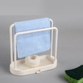 thumbnail image 7 of Clearance Under $3.46! Kitchen Sink Rack Tray Organizer Stand for Sponge, Dish Cloth, Rag, Brush, Scrubber Storage and Organization (Black), 7 of 7