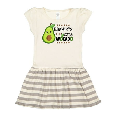 

Inktastic Grampy s Little Avocado with Cute Baby Avocado Gift Toddler Girl Dress