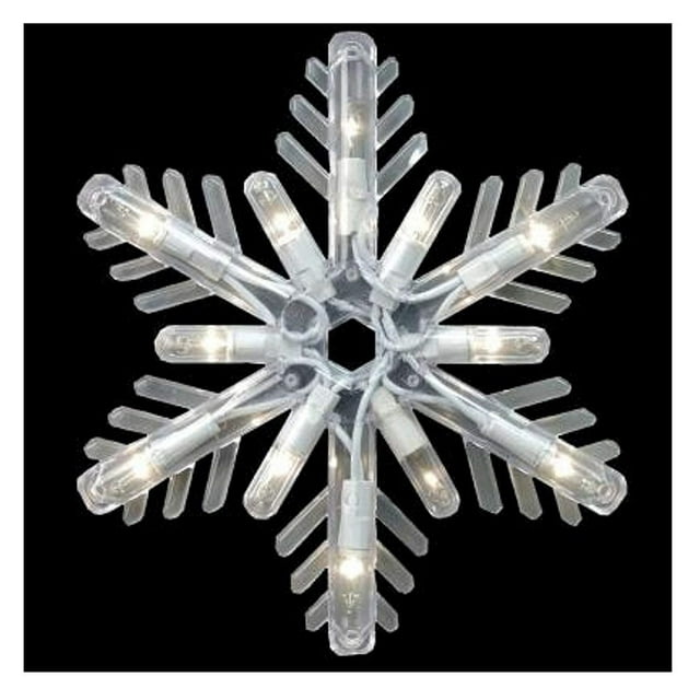 GE Random Sparkle 10Count 150 Light Snowflake IcicleStyle Lights