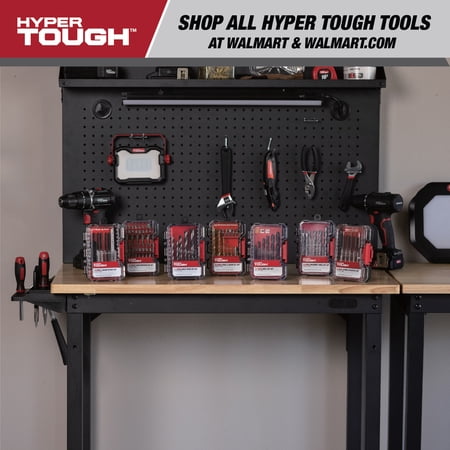 HYPER TOUGH 50-PIECE T-HANDLE DRIVER WITH BITS AND SOCKETS IN CLICK FIT CASE