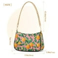 thumbnail image 3 of FORMRS Womens Shoulder Bag with Chain Strap Clutch Purse Cute Tote Handbag, Pink Oranges, 3 of 7
