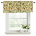 thumbnail image 2 of 2 Pack Valances for Windows, Yellow Lemons Window Valances for Living Room/Bedroom/Bathroom, Summer Botanical Watercolor Orange Light Filtering Kitchen Curtain Valance Window Treatment 60"W x18" L, 2 of 9