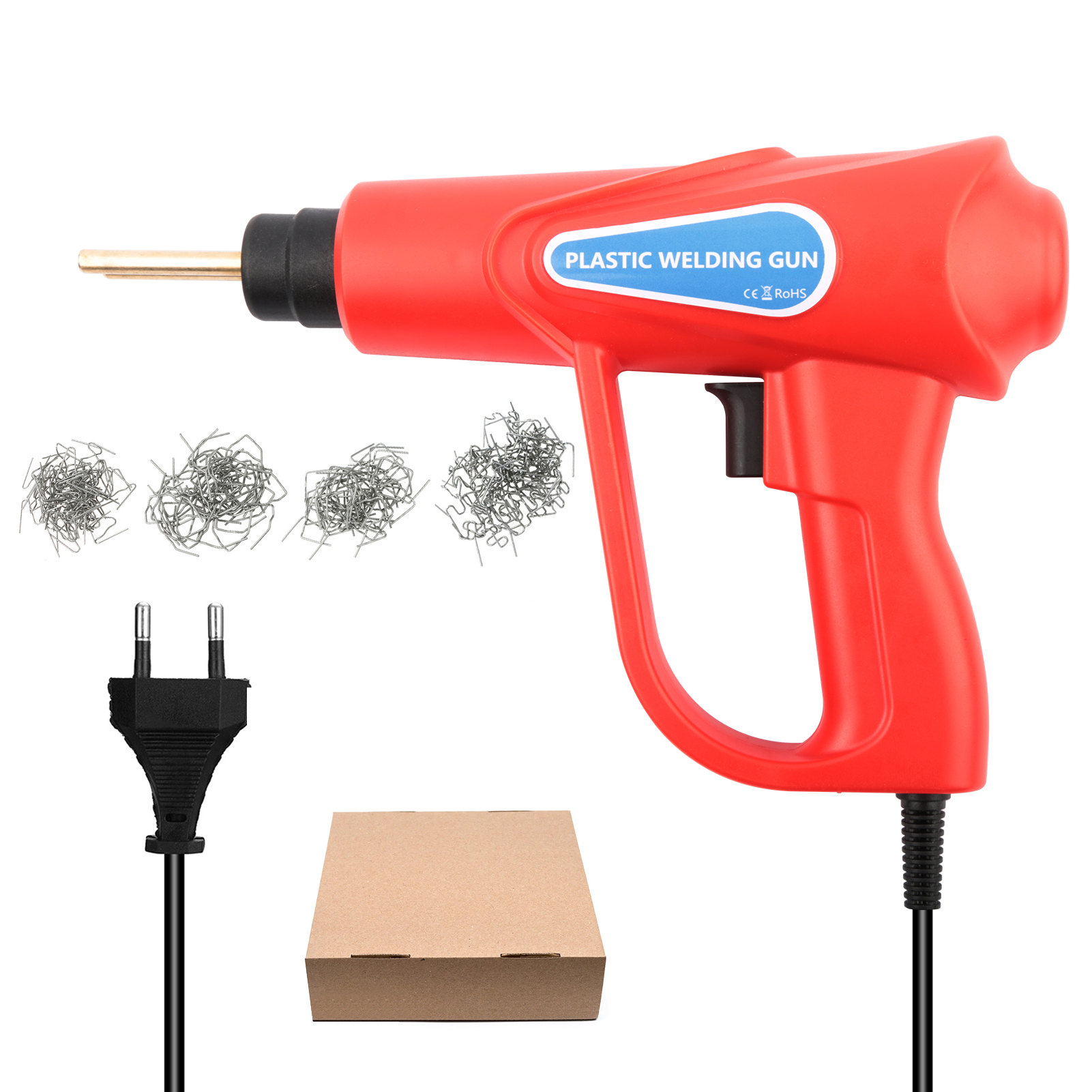 70W Hot Stapler, Plastic Welding Machine Car Bumper Repair Kit, 4 types