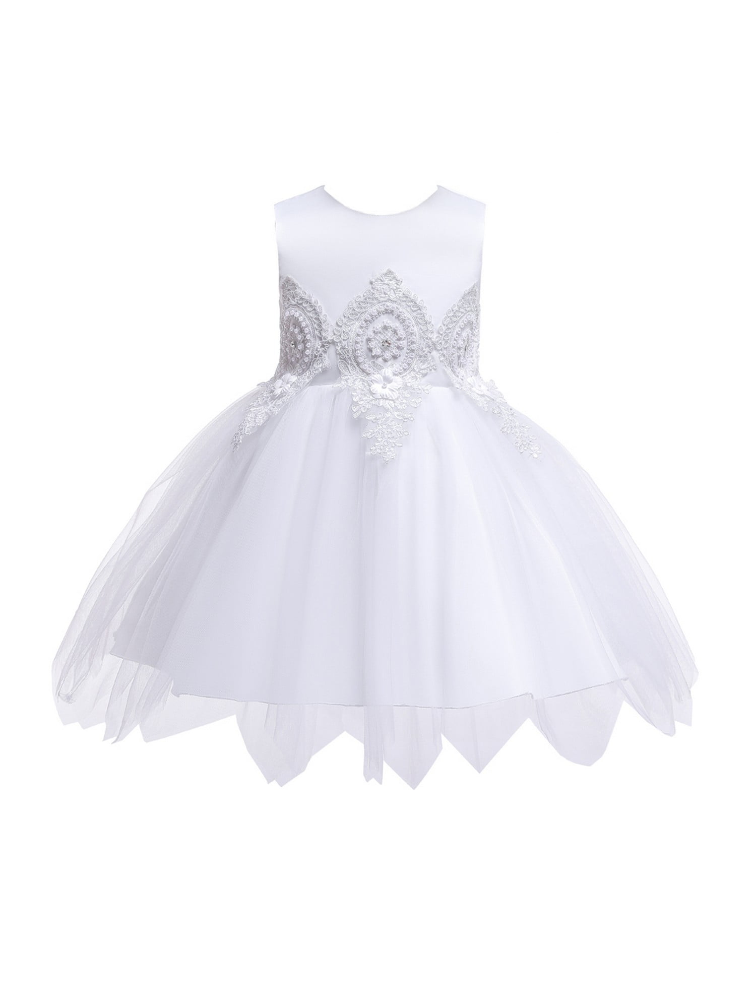 walmart ivory flower girl dresses