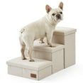 thumbnail image 1 of Dog Stairs COZY KISS, 3 escalones más anchos para perros pequeños, medianos y grandes, 1 of 9