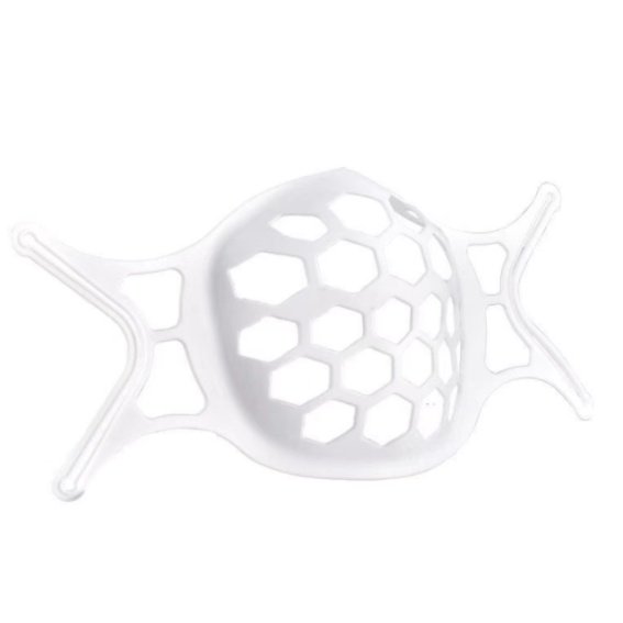 3D soporte De mascarillas faciales Suave De silicona transpirable lavable Suave