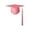 Pink, variant on Unisex Graduation Hat - Polyester Material, Adjustable Circumference 55-65cm, with 2025 Tassel for Ceremony
