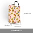 thumbnail image 2 of Salouo Hamburger Pizza Coke for Dirty Clothes Hamper,Extra Large Hamper Basket Bin 1-Pack Big Laundry Baskets with Handles Laundry Hampers Fits for Bedroom & Living Room, 2 of 5