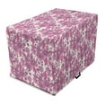 thumbnail image 1 of Floral Dog Crate Cover, Romantic Composition of Chrysanthemums Illustration Drawn by Hand, Easy to Use Pet Kennel Cover Small Dogs Puppies Kittens, 7 Sizes, Pink Pale Fuchsia and White, by Ambesonne, 1 of 6