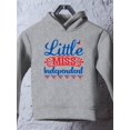 thumbnail image 3 of A Little Miss Independent Hoodie Toddler -Image by Shutterstock,  4 Toddler, 3 of 4