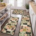 thumbnail image 2 of Pioneer Flower Floral Print Pattern Kitchen Rugs Sets Of 3,Kitchen Runner Rugs Non Skid Washable,Decorative Kitchen Floor Mats for Kitchen,Sink,Laundry,17X30 Inch + 17X47 Inch + 17X59 Inch, 2 of 6