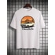 thumbnail image 4 of Camiseta de algodón de manga corta, parte inferior estampada de marca de moda estadounidense, top informal versátil de cuello redondo para primavera/verano para hombres y jóvenes. Camiseta, 4 of 9