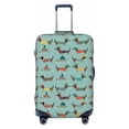 thumbnail image 2 of Goofa winter ski Dachshund Pattern Luggage Covers For Suitcase,Suitcase Cover Protector Fit 18-32 Inch Luggage-Medium, 2 of 9