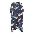thumbnail image 2 of HELLHERO Polyester Bathing Suit Cover Up for Beach One Size Free Size Long Kimono Cover Ups for Swimwear Women Dragonflies Starlit Night, 2 of 6