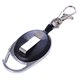thumbnail image 4 of Llavero retráctil Oso de Fresa Carrete de insignia extensible Negro 65x35 mm, 4 of 5
