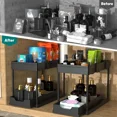 thumbnail image 2 of 2Pcs Kitchen Sink Organizer Rack Plastic Lacquered Tiered Shelf, 2 of 5