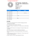 thumbnail image 2 of Front Brake Rotor - Compatible with 2014 - 2018, 2020 - 2022 Kia Soul 2.0L 4-Cylinder 2015 2016 2017 2021, 2 of 2