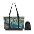 thumbnail image 7 of FORMRS Canvas Laptop Tote Bag for Women with 15.6" Computer Compartments Shoulder Handbag, Yellow Tree, 7 of 7
