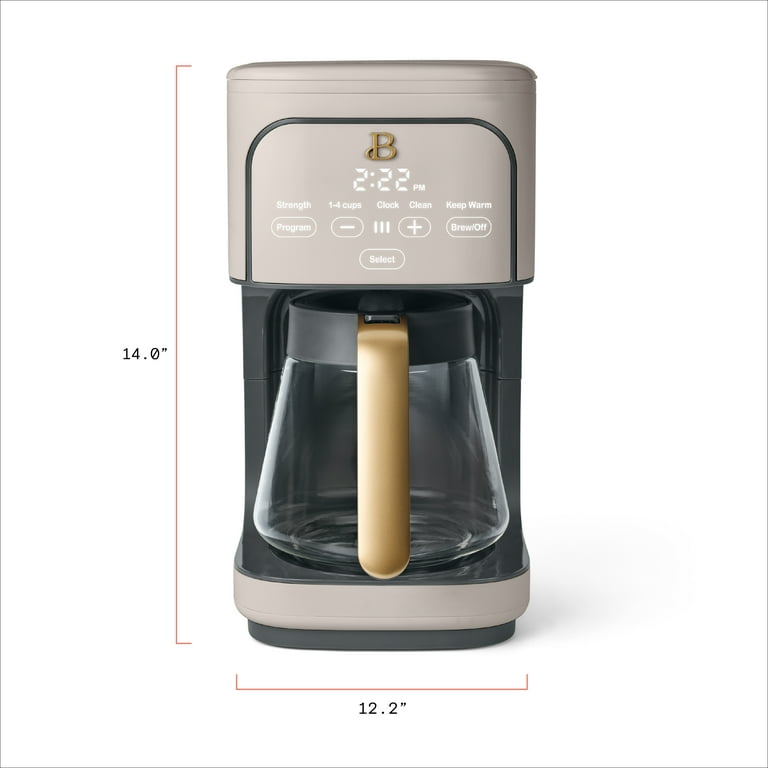 Smart Automatic Coffee Maker 美品 Beautiful 12 cup Programmable Coffee Maker, Porcini Taupe by Drew