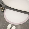 thumbnail image 1 of Granjero Gordo Alfombrilla de baño antideslizante de felpa mullida, accesorio de decoración para baño, 15 x 23 pulgadas (rosa), 1 of 4