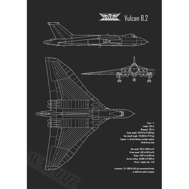 Dark Aircraft Aviation Blueprints, dibujo estético, imágenes, sala de estar, arte de pared, decoración del hogar, pintura en lienzo, impresión, carteles, regalo